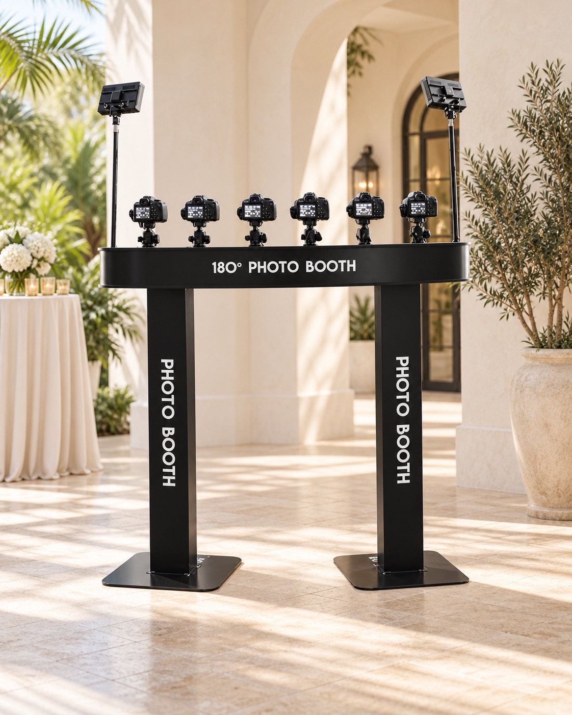 180 degree Bullet Time multi-camera booth